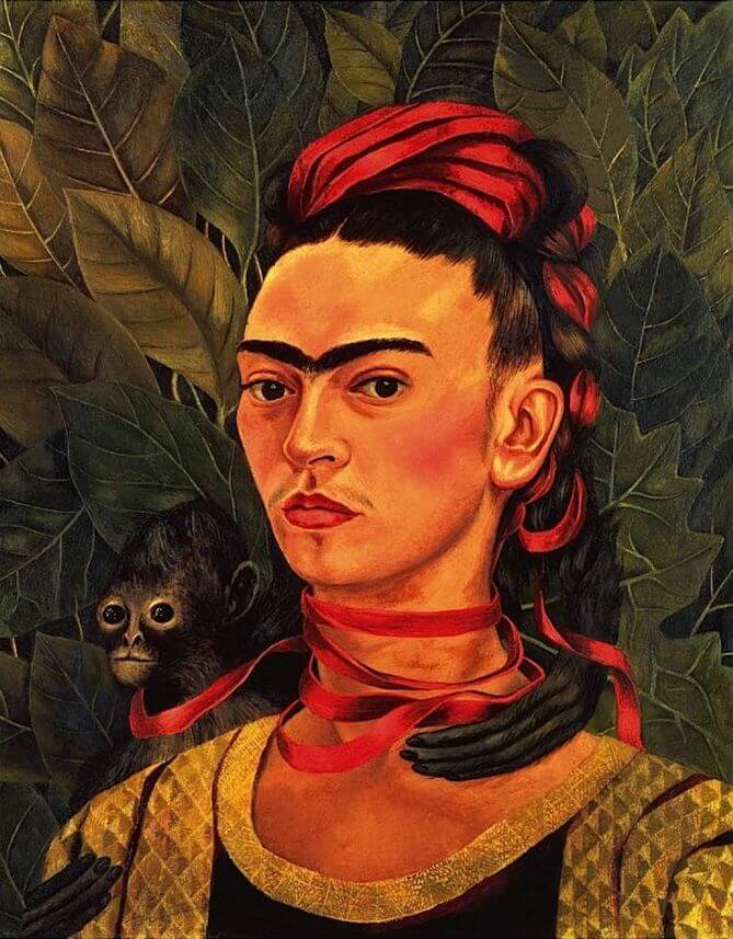 Frida Kahlo - Self-Portrait with Monkey