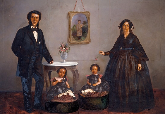 classical family portrait