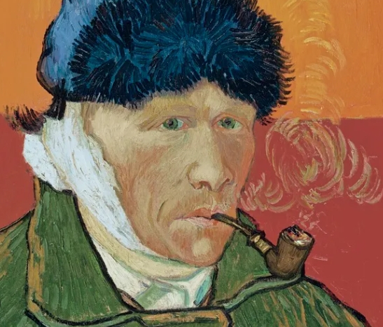 van gogh self portrait with bandaged ear