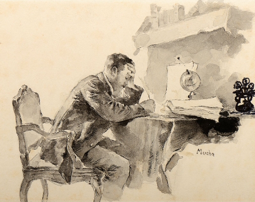 alphonse mucha self portrait