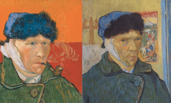 van gogh self portrait ear