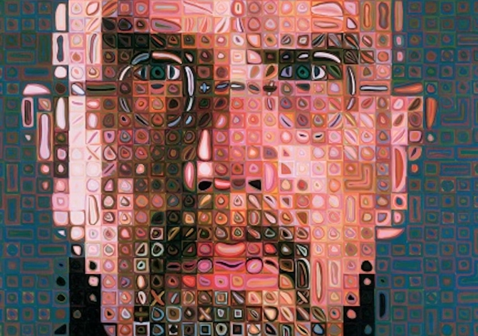 chuck close self portrait 1997