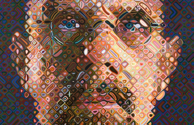 chuck close self portrait 2004