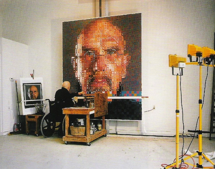 chuck close self portrait 2000