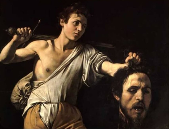 caravaggio self portrait goliath