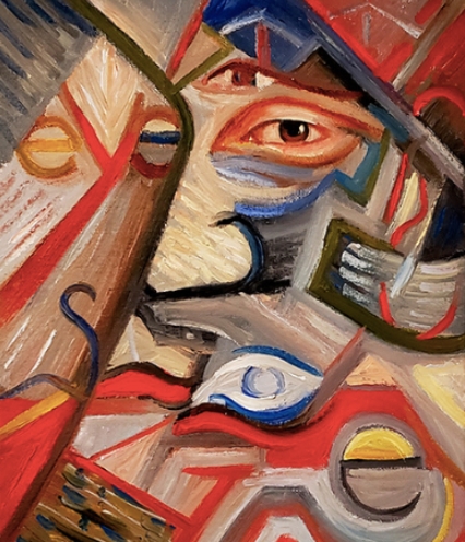 cubism self portrait