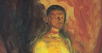 edvard munch self portrait in hell