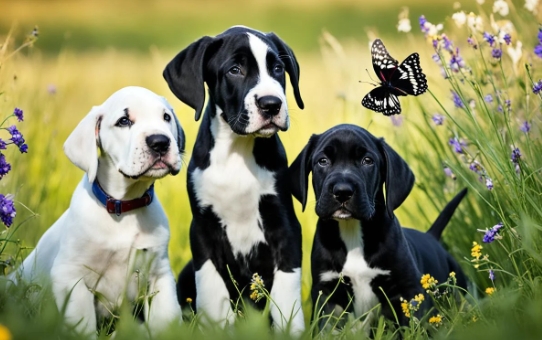 Black and White Great Dane Pictures