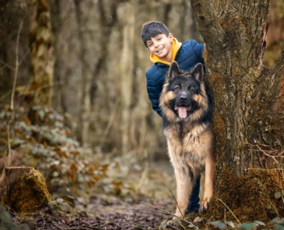 dog and owner photoshoot